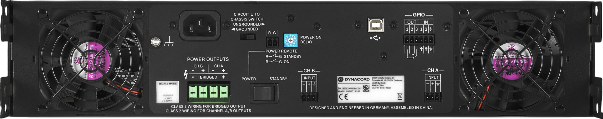 Dynacord C2800FDI Amplifier 70V 2