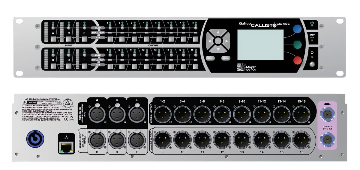 Meyer Sound Galileo 616 AES Callisto Processor