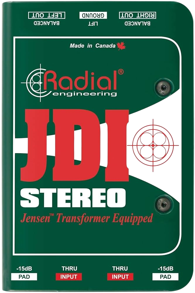 Radial JDI Stereo Passive DI Box