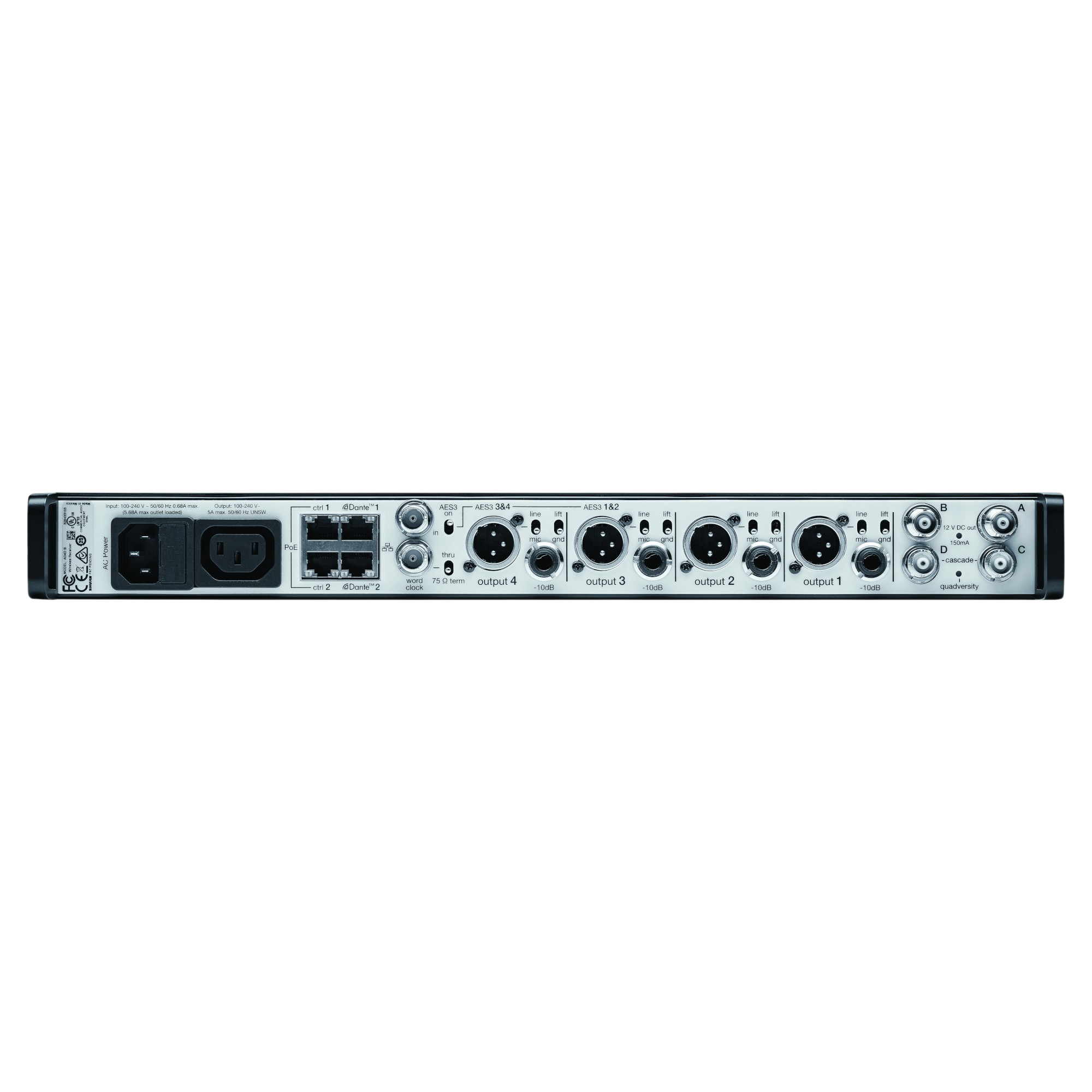 Shure AD4Q Quad Receiver 2