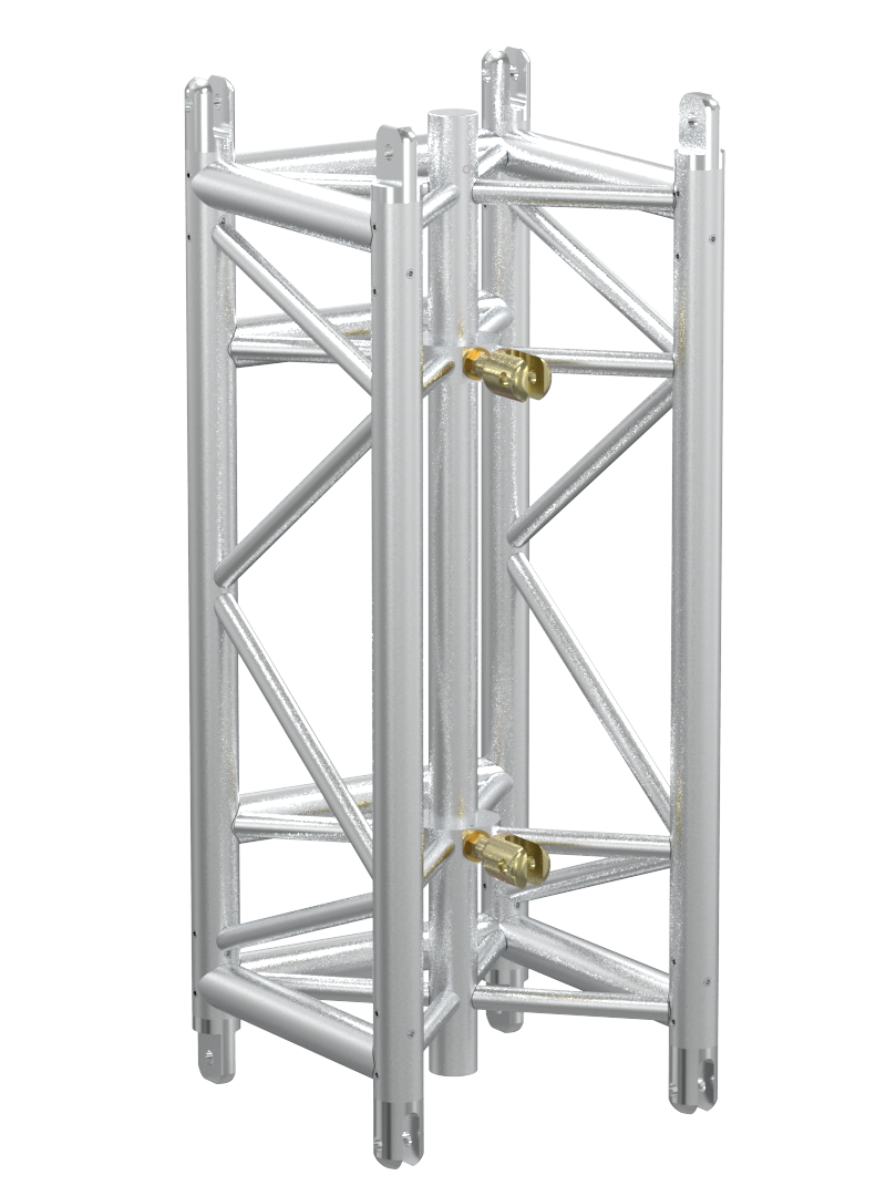 Truss 16″x16″ Blk 1M (3.3′) Channel w/turnbuckles