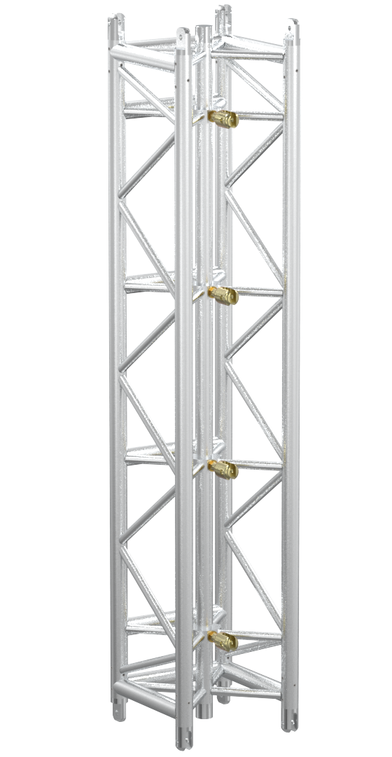 Truss 16″x16″ Blk 2M (6.6′) Channel w/turnbuckles