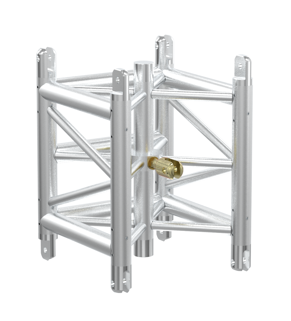 Truss 16″x16″ Blk .5M(1.65′) Channel w/turnbuckles